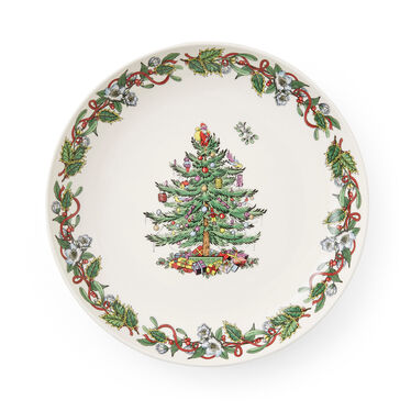 Spode Christmas Tree Wreath Serving Bowl 12"